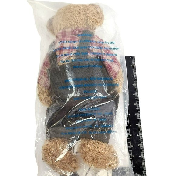 Russ Fitzsimmons 14 Inch Dressed Teddy Bear New in Package NWT Avon FSC F720031 - Picture 3 of 5